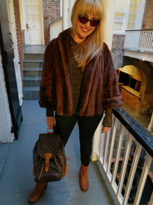 NOLA Style, Fur, Vintage, Mink, Lace, Juicy Couture, Gap, backpack, travel, Frye, YSL, cat-eye