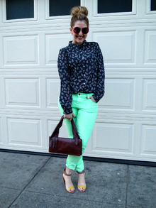 Paisley Print & a Pop of Neon, Gap, Cotton On, Print, Paisley, Neon, Colorblock